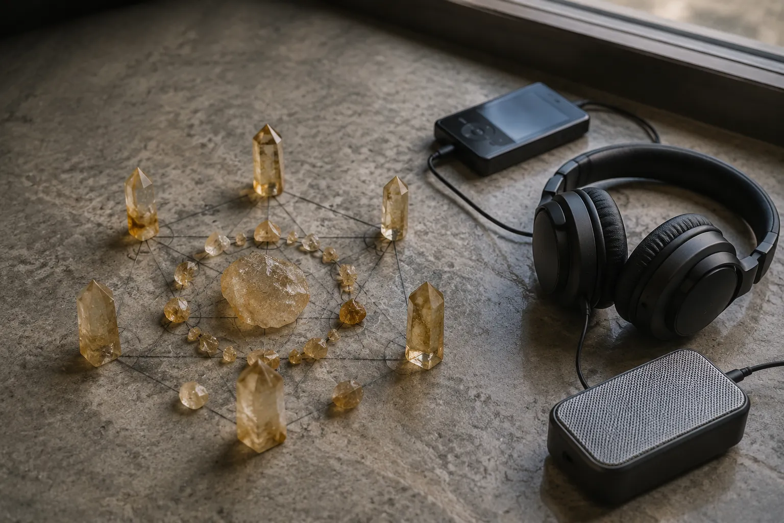 Acoustic Entrainment: Selecting the Right Frequencies for Citrine Grids